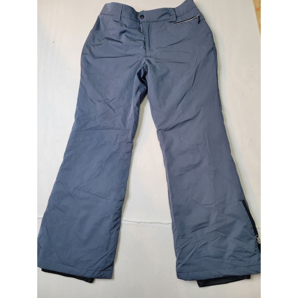 Free Country Mens Insulated Snow Pants Blue Gray Ski Snowboard Trousers Sz M 152